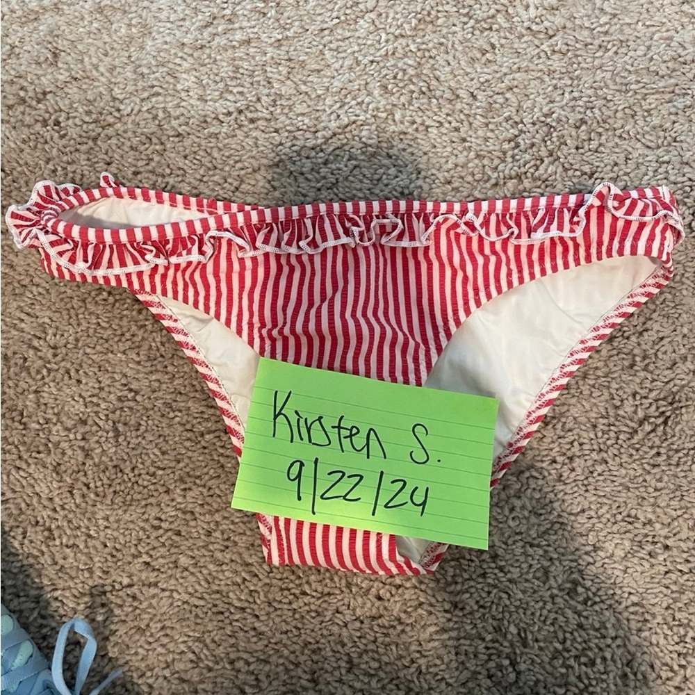 NWT Solid and Striped Bikini Bottom Size M